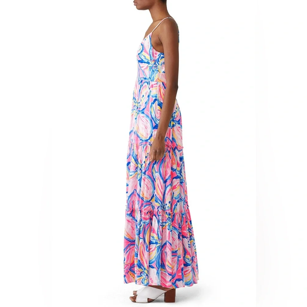 EUC size 10 Lilly Pulitzer Melody maxi dress - Picture 4 of 8